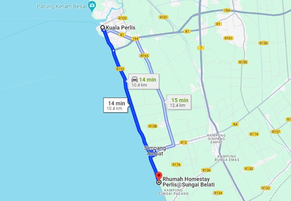 Rhumah Sungai Belati Villa Simpang Empat  Luaran gambar